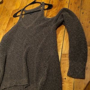Cold shoulder sweater